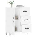 vidaXL Komoda biela 69,5x34x90 cm kompozitné drevo