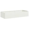 VidaXL kvetináč Biely 200x80x40 cm Oceľ