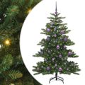 vidaXL Umelý Sklápací Vianočný Stromček Zelená 150 cm PVC a oceľ