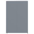 vidaXL Úložisko na 6 košov na kolieskach sivé 414x79x117 cm oceľ