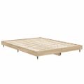 vidaXL Posteľný rám dub sonoma 135x190 cm kompozitné drevo