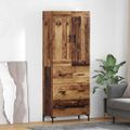 vidaXL Highboard 2 ks Staré drevo 69,5 x 34 x 180 cm Kompozitné drevo