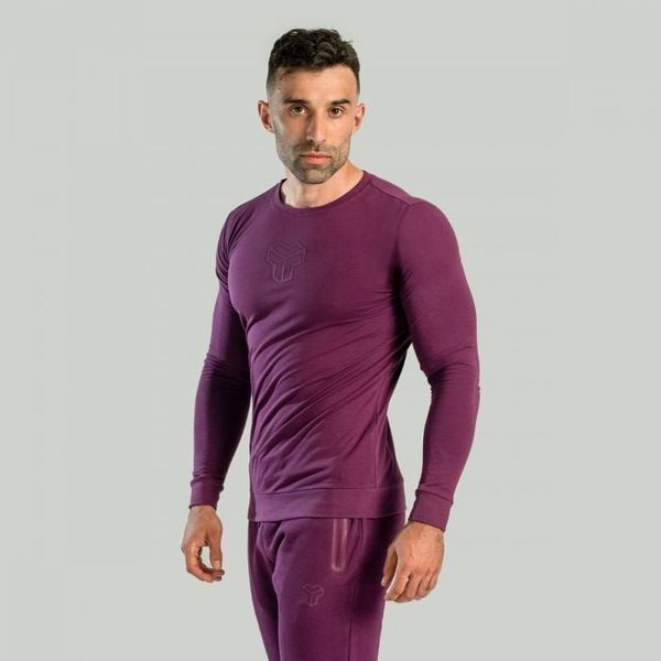 Tričko s dlhým rukávom Essential Plum - STRIX, veľkosť L, veľkosť oblečenia L