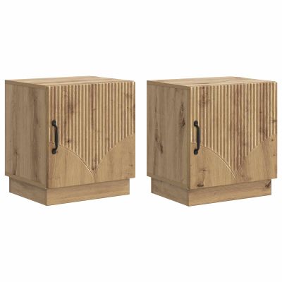 vidaXL Nočný stolík 2 pcs Dub artisan 43 x 34,5 x 47 cm
