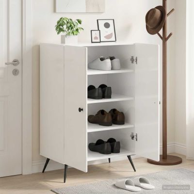 vidaXL Skriňa na topánky BREDA 59,5 x 39,5 x 90 cm Kompozitné drevo