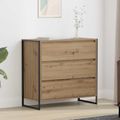 vidaXL Servírovacia skriňa Remeselnícky dub 79 x 36 x 75.5 cm