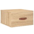 vidaXL Nástenný nočný stolík dub sonoma 35x35x20 cm