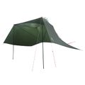 vidaXL Auto Stan 350 x 250 cm Armádna zelená Polyester a oceľ