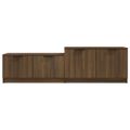 vidaXL TV skrinka hnedý dub 158,5x36x45 cm spracované drevo