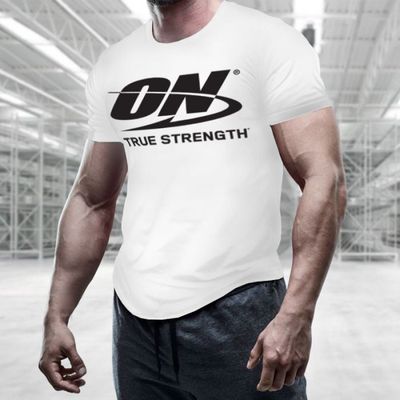 Tričko True Strength White - Optimum Nutrition, veľkosť L