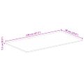 vidaXL Stolová doska 120x60x1,5 cm obdĺžnik masívny mangovník