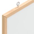 vidaXL Magnetická biela tabuľa s rámom z masívneho borovicového dreva 60x30 cm