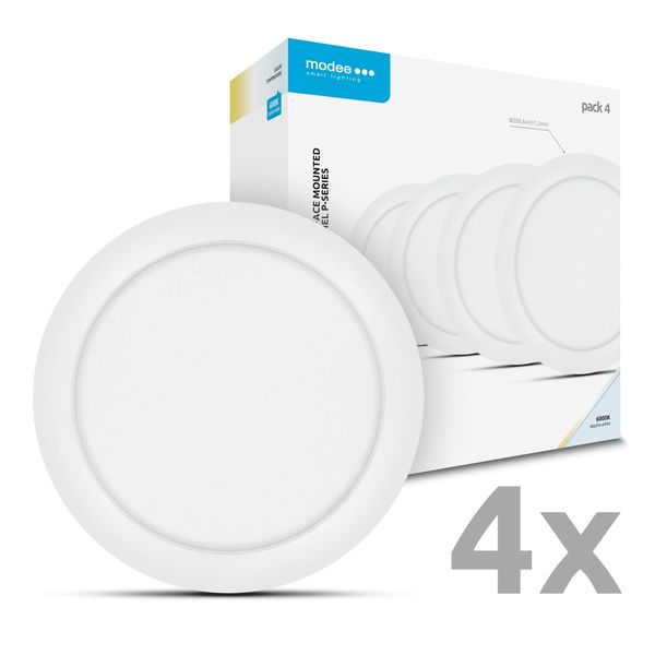 Modee LED Okrúhly LED panel - montovateľný 24W 2640lm studená biela P4 (ML-LPR6000K24WPN)
