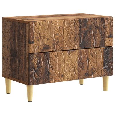 vidaXL Nočný stolík Staré drevo 62 x 34,5 x 48 cm Kompozitné drevo