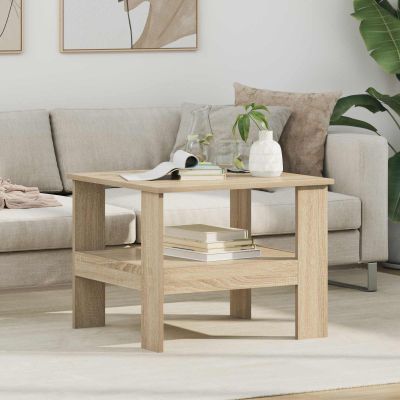 vidaXL Konferenčný stolík Sonoma dub 57 x 55 x 45 cm Kompozitné drevo