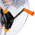 vidaXL Vozík s hadicovým bubnom pre 110 m 1/2" / 80 m 3/4" hadicu oceľ