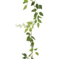vidaXL Kvetinové girlandy 6 ks, biele 200 cm
