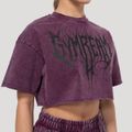 Dámske cropped tričko Abyss Raisin - GymBeam, veľkosť XL