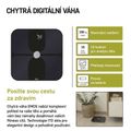 Digitálna osobná váha GoSmart EMOS EV112 (BMI, 180 kg, čierna)