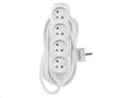 Predlžovací kábel EMOS P0417R / 7 m / 4 zásuvky / biely / PVC / 1,5 mm2
