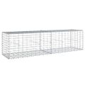 vidaXL Gabiónový kôš s krytom 200x50x50 cm, pozinkované železo