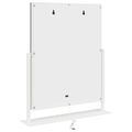 vidaXL LED zrkadlo na umývadlo Biela 44 x 10 x 53 cm Sklo a oceľ