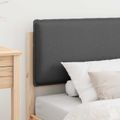 vidaXL Rám postele s čalúneným čelom Hnedá a tmavošedá 90 x 200 cm