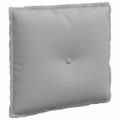 vidaXL Poduška na chrbát Oblá šedá 50 x 19 x 45 cm látka