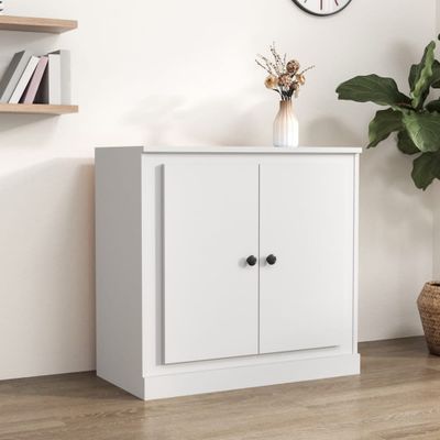 vidaXL Komoda biela 70x35,5x67,5 cm spracované drevo