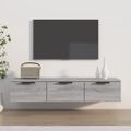 vidaXL Nástenná skrinka sivý dub sonoma 102x30x20 cm spracované drevo