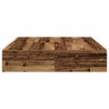vidaXL Rám postele s úložným prostorem Staré drevo 135 x 190 cm