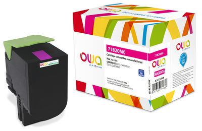 OWA Armor toner kompatibilný s LEXMARK 71B20M0, 2300st, červená/magenta