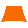 vidaXL Tieniaca plachta, oxford, lichobežníková 3/5x4 m, oranžová