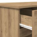 vidaXL Stôl dub artisan Kompozitné drevo 140 x 49 x 76 cm