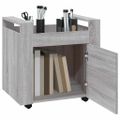 vidaXL Stolový vozík sivý dub sonoma 60x45x60 cm spracované drevo