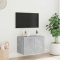 vidaXL TV nástenná skrinka s LED svetlami betónovo sivá 60x35x41 cm
