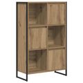 vidaXL Knižnica 68 x 30 x 108.5 cm Kompozitné drevo Remeselnícky dub