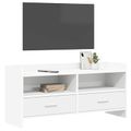 vidaXL TV skrinka 100 x 33 x 47 cm Biela Kompozitné drevo