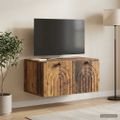 vidaXL Nástenná TV skrinka Nástenný Staré drevo 59,5 x 41 x 30 cm