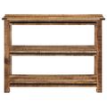 vidaXL Konzolový stolík 100x35x75 cm masívne mangovníkové drevo