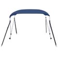 vidaXL Strieška Bimini s 2 oblúkmi námornícka modrá 150x120x110 cm