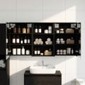 vidaXL Set kabinetov do kúpeľne 3 ks 126 x 16 x 62.5 cm