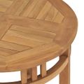 vidaXL Bistro stolík Ø60x75,5 cm teakový masív