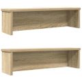 vidaXL kuchynské stojany stohovateľné 2 ks dub sonoma 60x15x16 cm