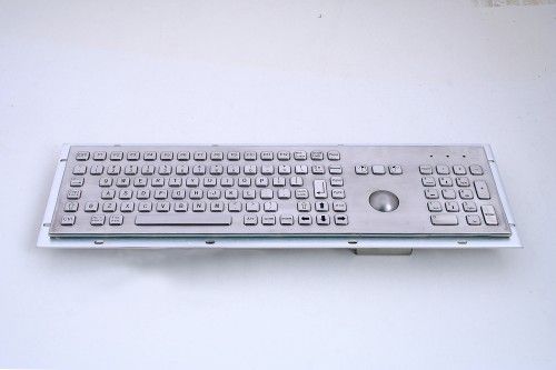 KB005K – Priemyselná nerezová klávesnica s trackballom do zástavby, CZ, USB, IP65