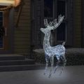 vidaXL XXL Akrylový vianočný sob 250 LED 180 cm studený biely