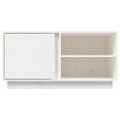 vidaXL TV skrinka biela 80x35x40,5 cm masívna borovica