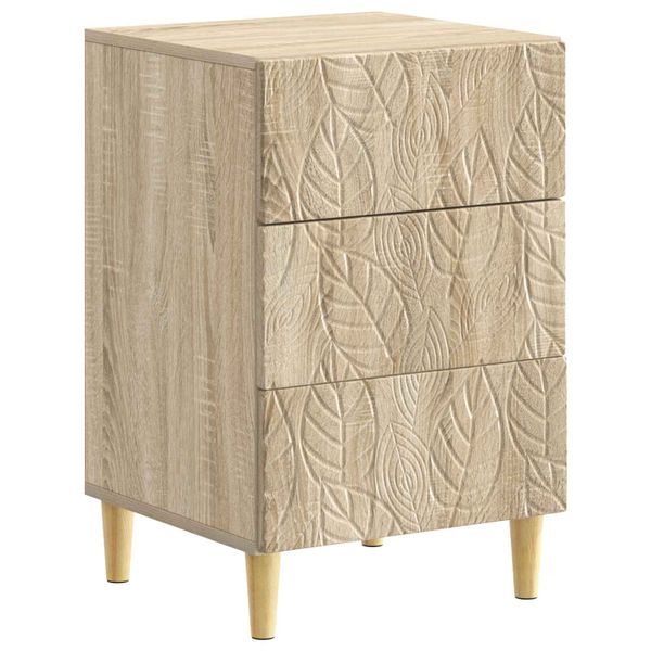 vidaXL Nočný stolík Dub sonoma 43 x 39,5 x 66,5 cm Kompozitné drevo