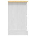 vidaXL Nočný stolík biely 53x39x67 cm mexická borovica Corona Range
