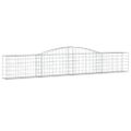 vidaXL Oblúkový gabionový kôš 8 ks 400x30x60/80 cm pozinkované železo